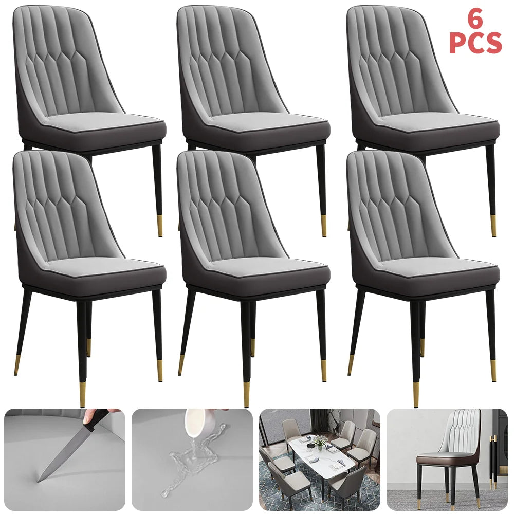 Elegant Dining Chair Set - 2/4/6 PU-Padded Chairs | Modern Design for Kitchen Restaurant Living Spaces