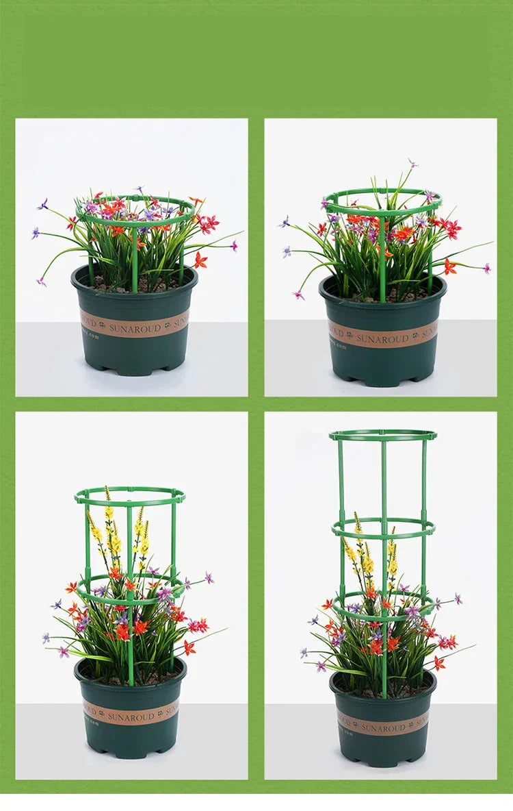 Green Plant Support Pile Frame Greenhouse Arrangement Semicircle Fixed Rod Indoor Flower Plants Vine Climbing Bracket Hock Pen