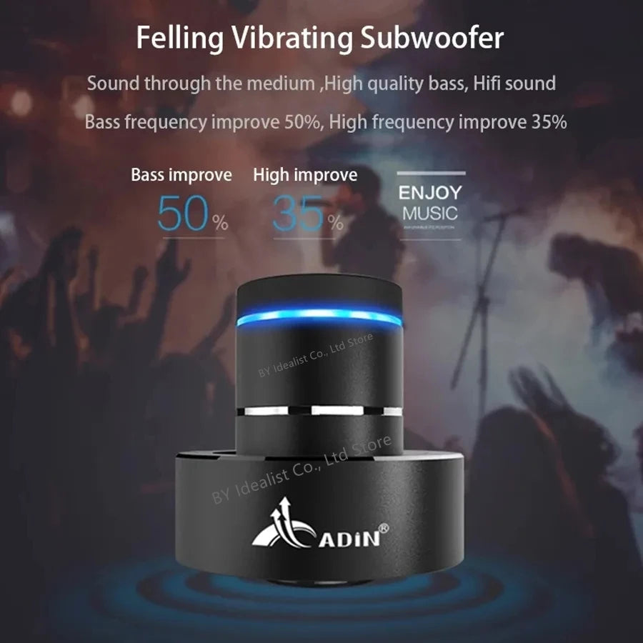 Adin 26W Vibro Wireless Bluetooth Speaker Anti-Neighbor Strong Vibration Effect Subwoofer Sound Box for Music Audio Loudspeakers