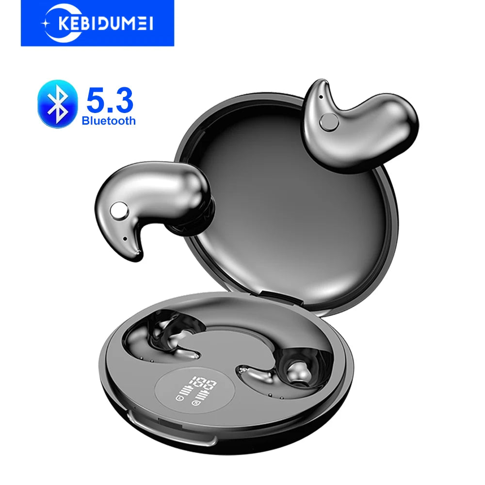 Bluetooth 5.3 Earphones Invisible Sleep Earbuds Wireless in-ear Headphones HiFi Stereo Noise Reduction Hedsets for Huawei