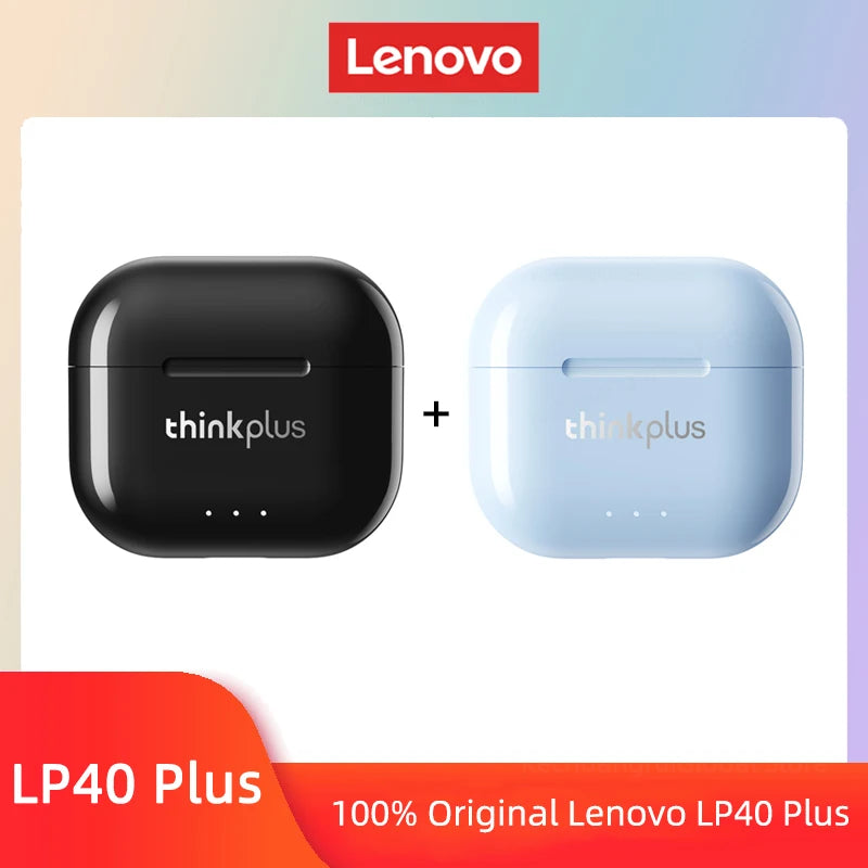 Lenovo LP40 II Earphones Original LP40 plus TWS Wireless Bluetooth 5.3 Headphones Sport Noise Reduction Touch Control Earbudss