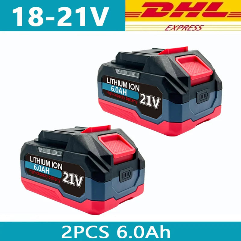 18V 21V 6.0 9.0 12.0Ah Rechargeable Lithium Battery For Makita 18v Power Tools Cordless Wrench Saw Drill Grinder Screwdriver .