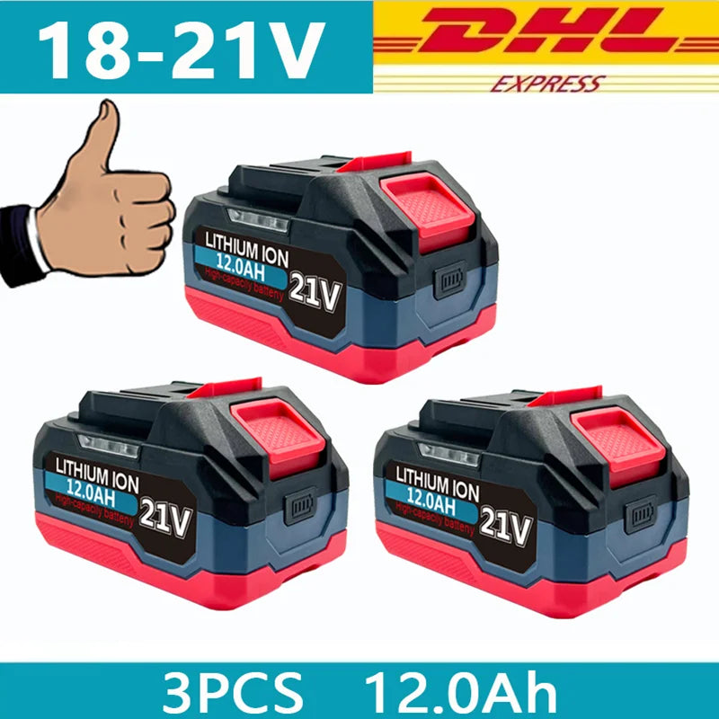 18V 21V 6.0 9.0 12.0Ah Rechargeable Lithium Battery For Makita 18v Power Tools Cordless Wrench Saw Drill Grinder Screwdriver .
