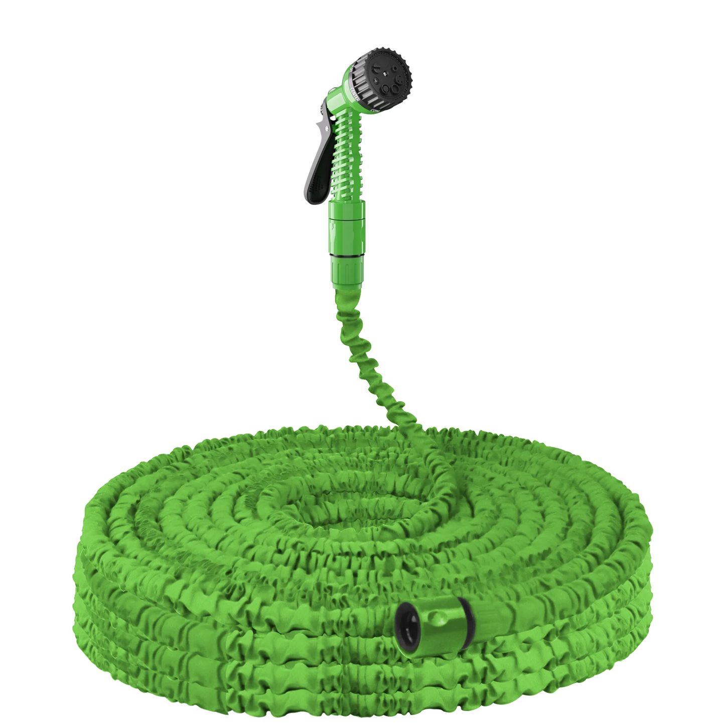 BRIEFNESS Retractable Garden Hose Heavy Duty 3X Flexible Anti Kink Water Pipe 7 Function Nozzle for Car Wash Garden Irrigation