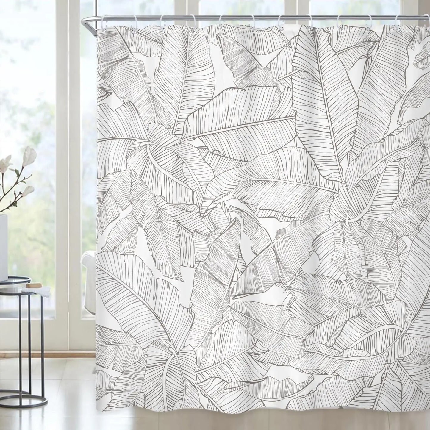 Fantasy Shower Curtain Fairy Beautiful Wonderland Woodland Tree Wildflower Floral Garden Butterfly Plant Tale Nature Bathroom