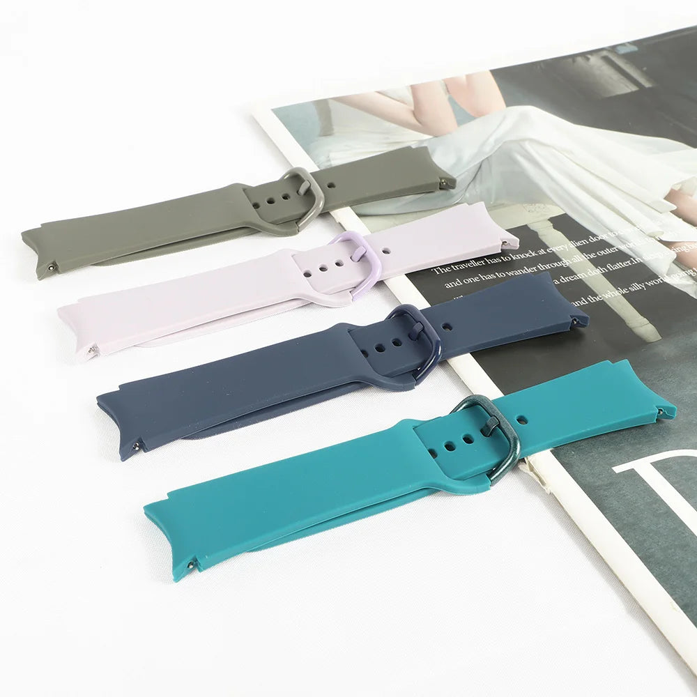 Silicone Strap For Samsung Galaxy Watch 7 6 5 4 44mm 40mm pro 45mm Sport 20mm Watchband Bracelet Galaxy Watch6 Classic 43mm 47mm