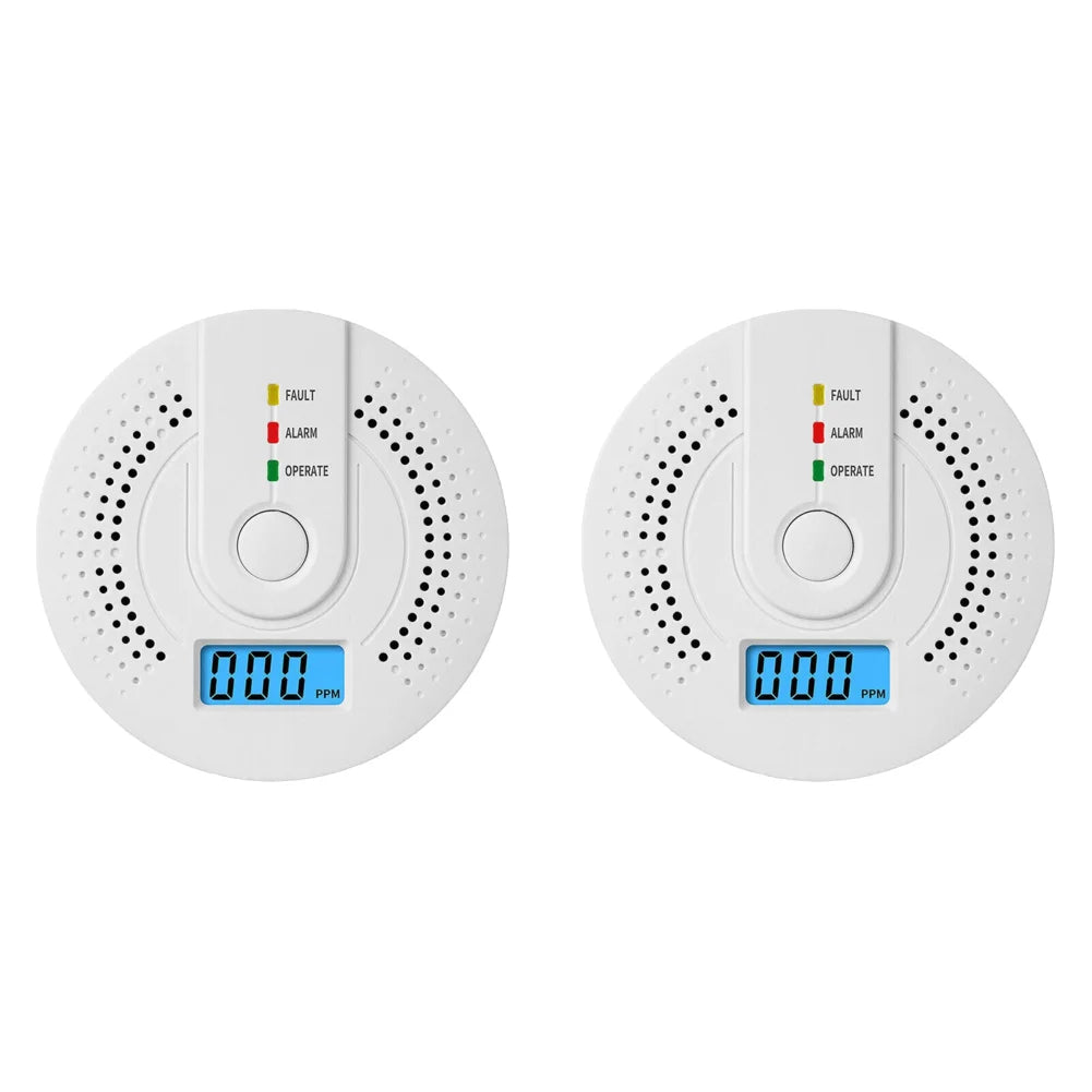 Digital Carbon Monoxide Detector CO Alarm Detector with LED Indicator High Sensitive Gas Detector Sound Warning Gas Leak Sensor