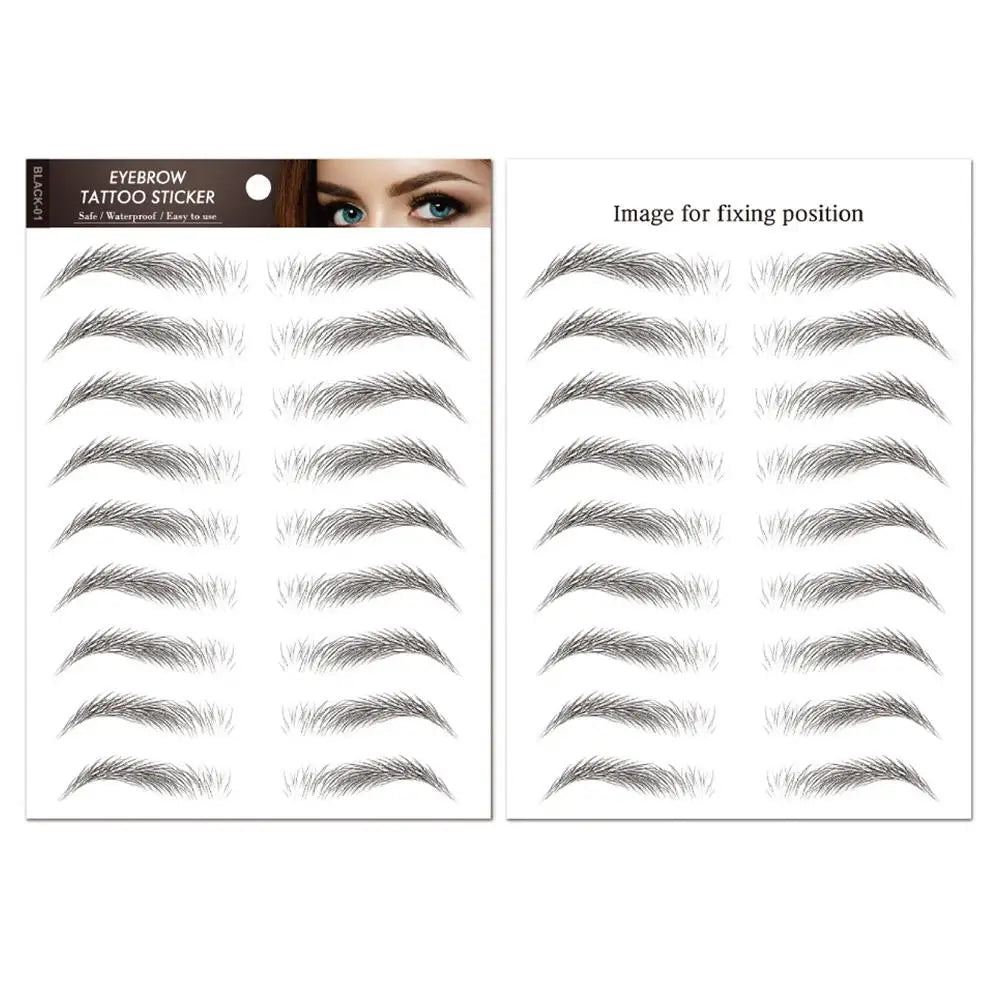 6D Hair Like Eyebrows Stickers Makeup Waterproof Eyebrow Eyebrow Long Natural Hair-liked Authentic Eyebrow Tattoo Sticker