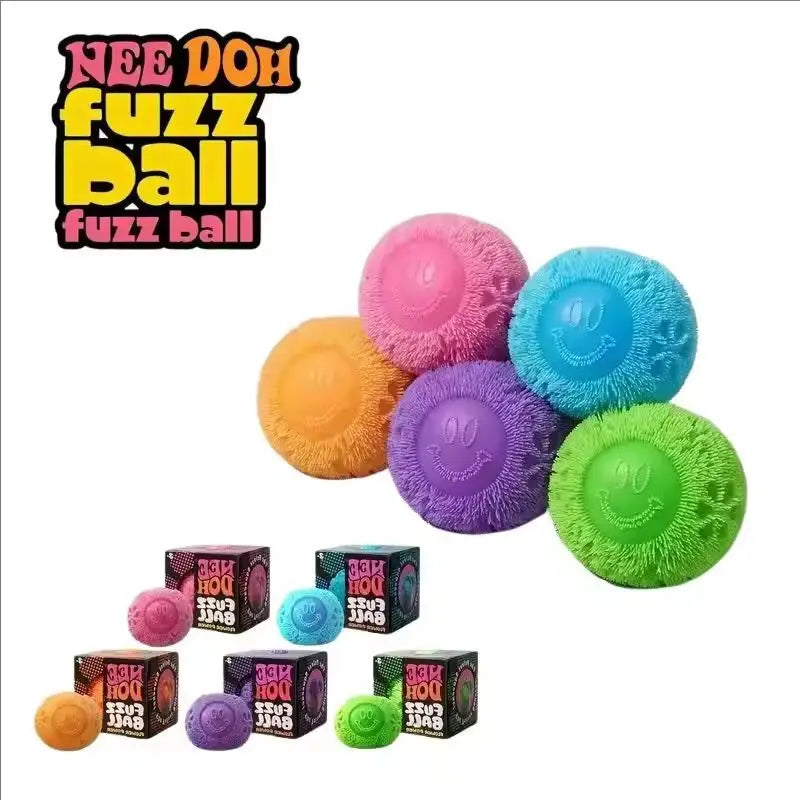 NeeDoh Fuzz Ball Blind Box Series Desktop Ornament Stress Relief Toys Suitable For People Under Pressure Fun Soft Stress Ball