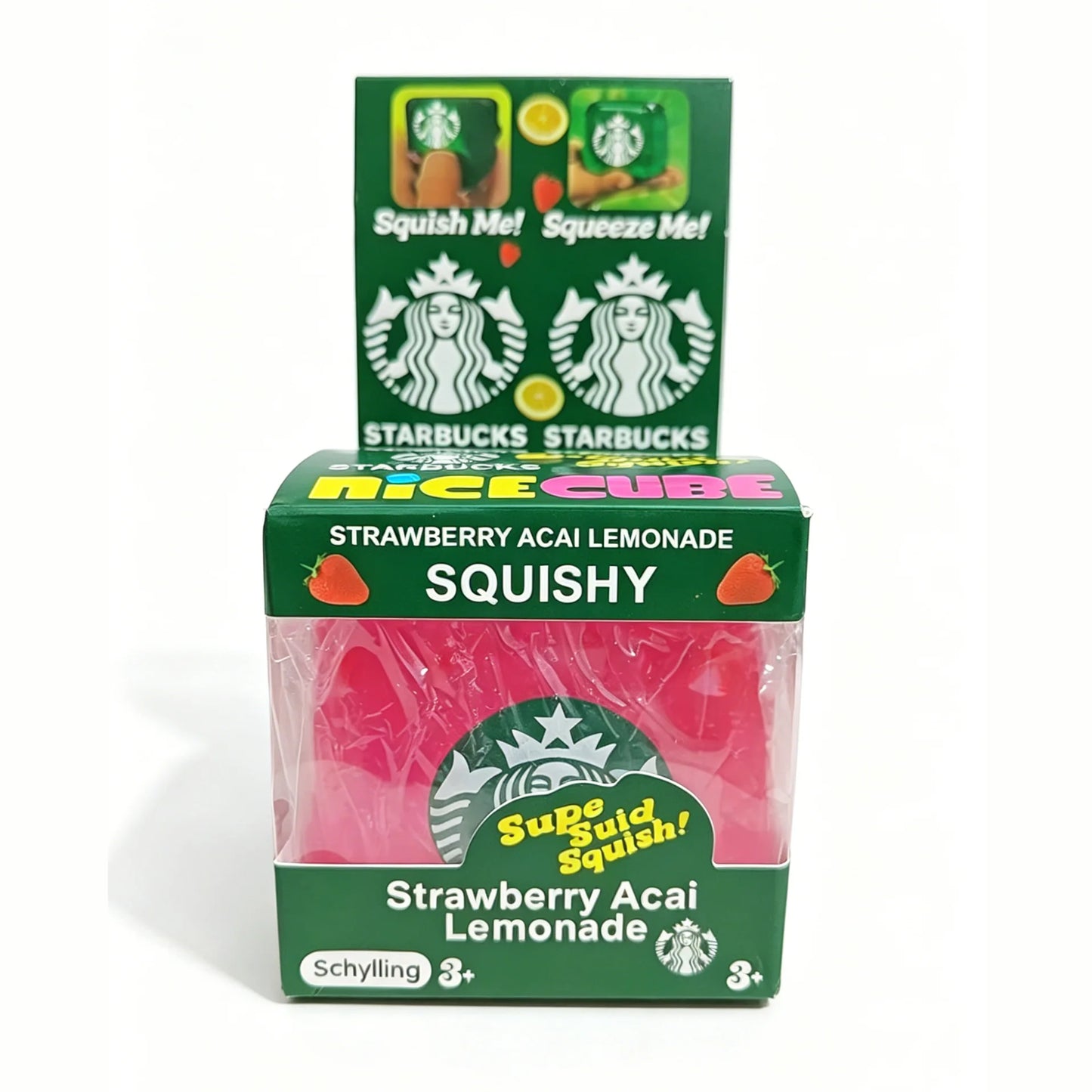 Needoh Nice Cube Dream Drop Jelly Cube Squish Toy Slow Rebound Desktop Ornament Non-toxic Antistress for Adults Kids Relax Gift