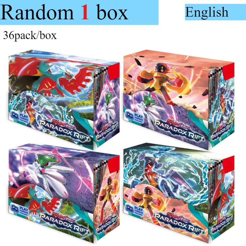 Pokémon Card 360 Pcs/Box English Brilliant Stars 151 Prismatic Evolutions PARADOX RIFT Battle Transaction Card Game Popular Gift