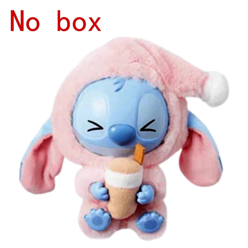 New Disney Stitch Eat Sleep Series Vinyl  Pendant Cute Doll Mystery Box Toy Plush Doll Holiday Gift