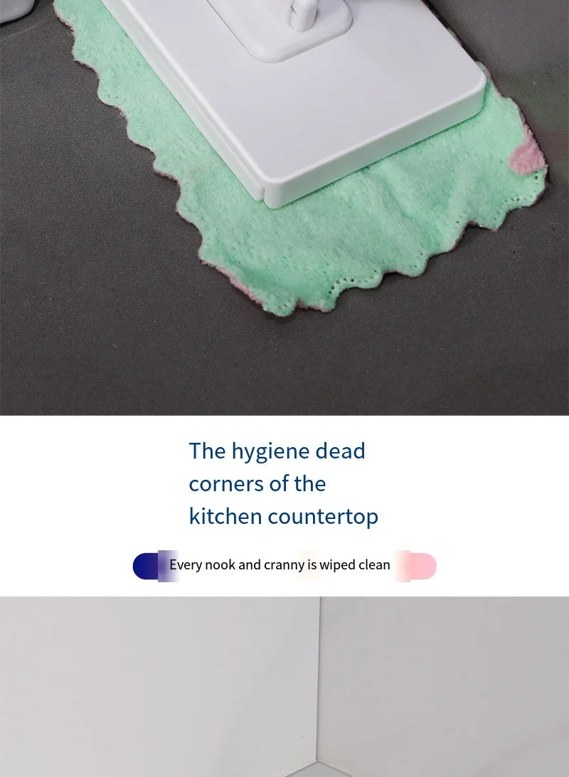Reusable Dust Mop for Floor Cleaning Automatic Clamping Mop Clamp 100cm Wiper Floor Household Cleaning Cloths for Dust Removal
