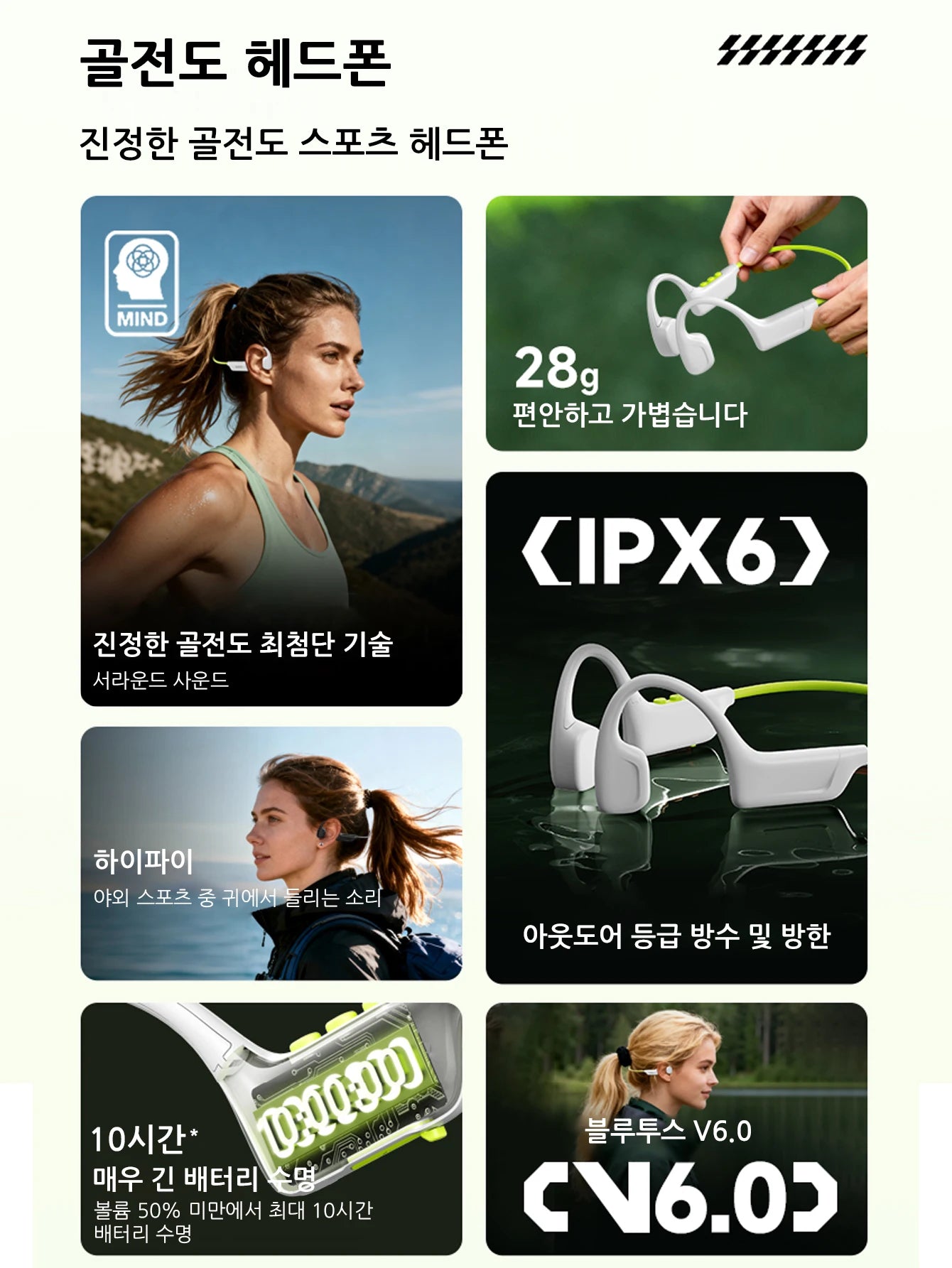 Genuine Lenovo S102 Bone Conduction Earphones Air Conduction Headphones BT V6.0 Wireless Sports HiFi Sound Waterproof Headsets
