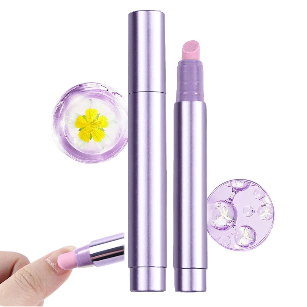 1/2/3PCS 3-in-1 Cuticle Oil Pen DeadSkin Remover Cuticle Pusher Grinding Pen With Ceramic Tip Cuticle Remover Pen Nail Care Tool