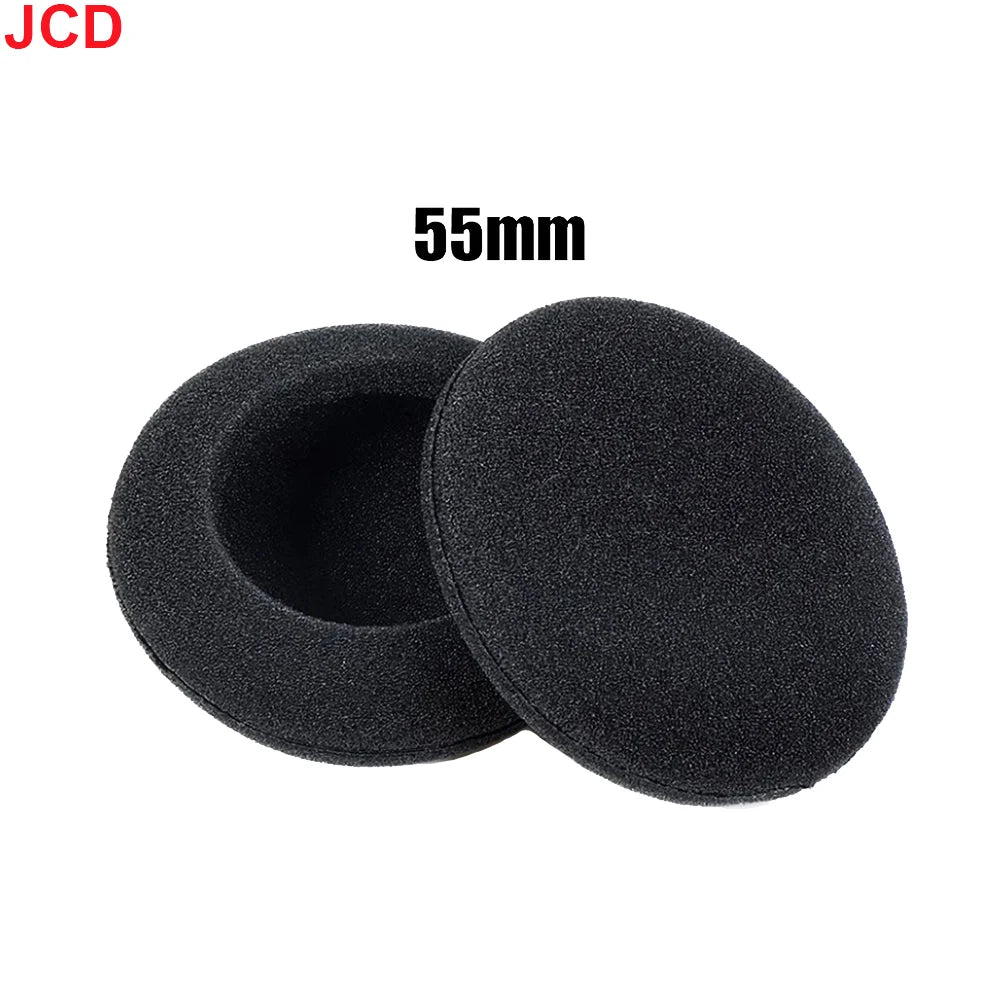 10pc Thickened Foam Ear Pads For Headphones Sponge Replacement Cushions Covers Earphones Case 35mm 40mm 50mm 55mm 60mm 70mm 75mm
