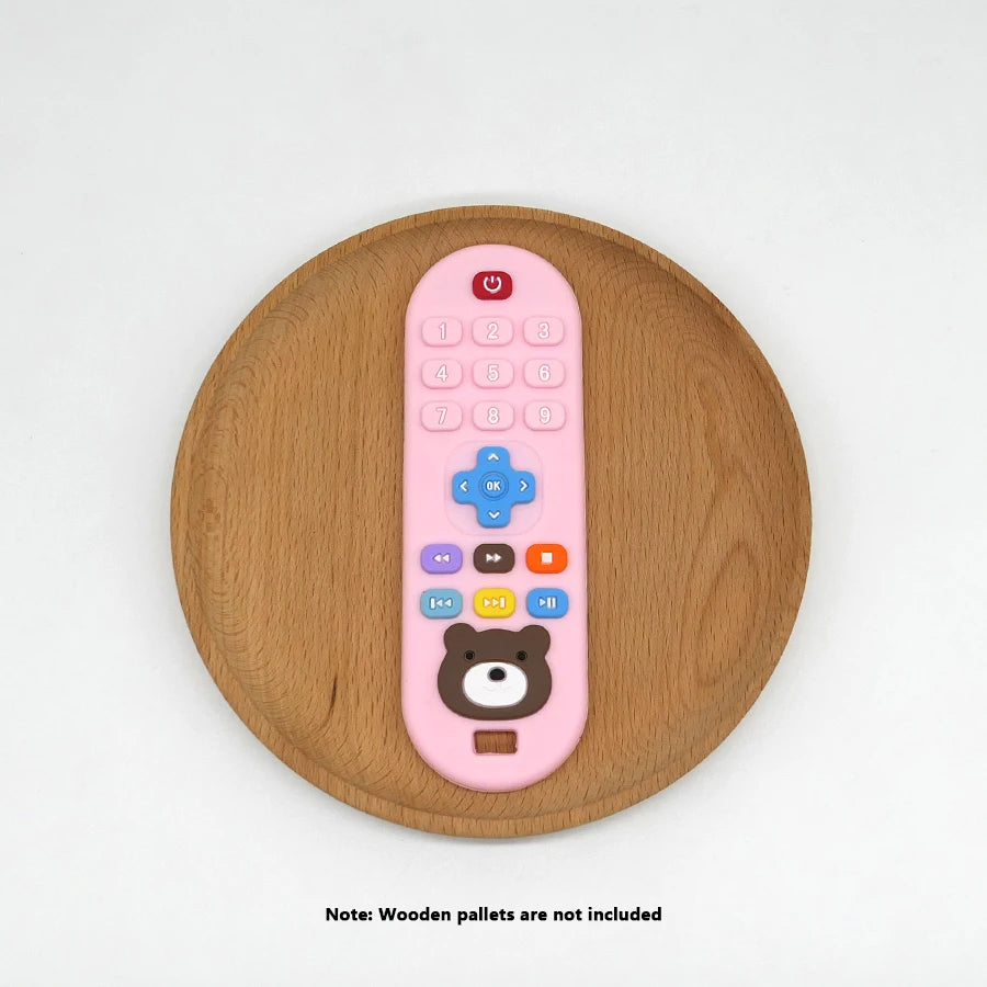 1/4pcs Children's teething remote control silicone material baby teething toys simulation remote control toys teething teether