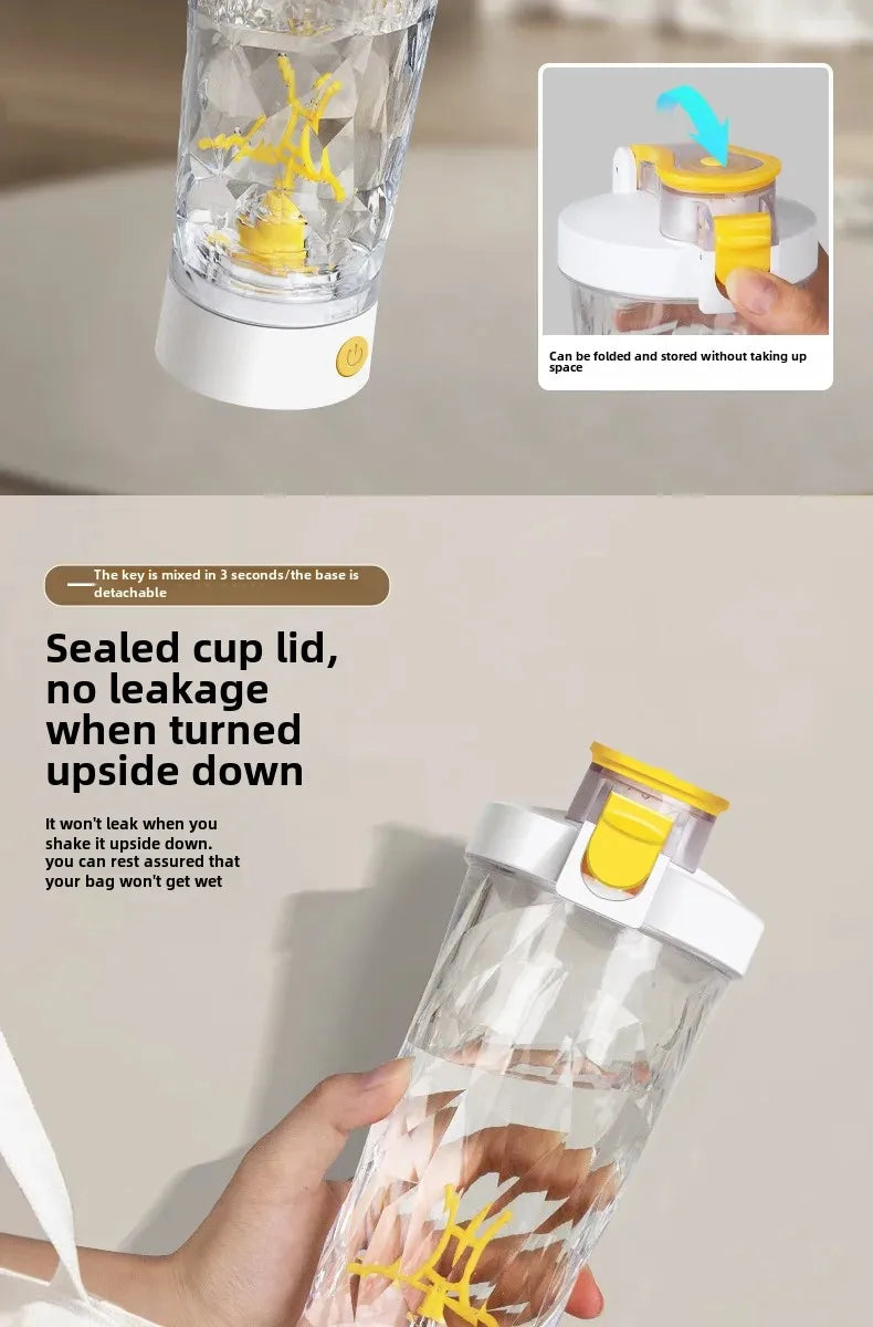 Premium Electric Protein Shaker Bottle Portable Mixer Cup USB Rechargeable Shaker Cups for Protein Shakes Sports Fitness Cup
