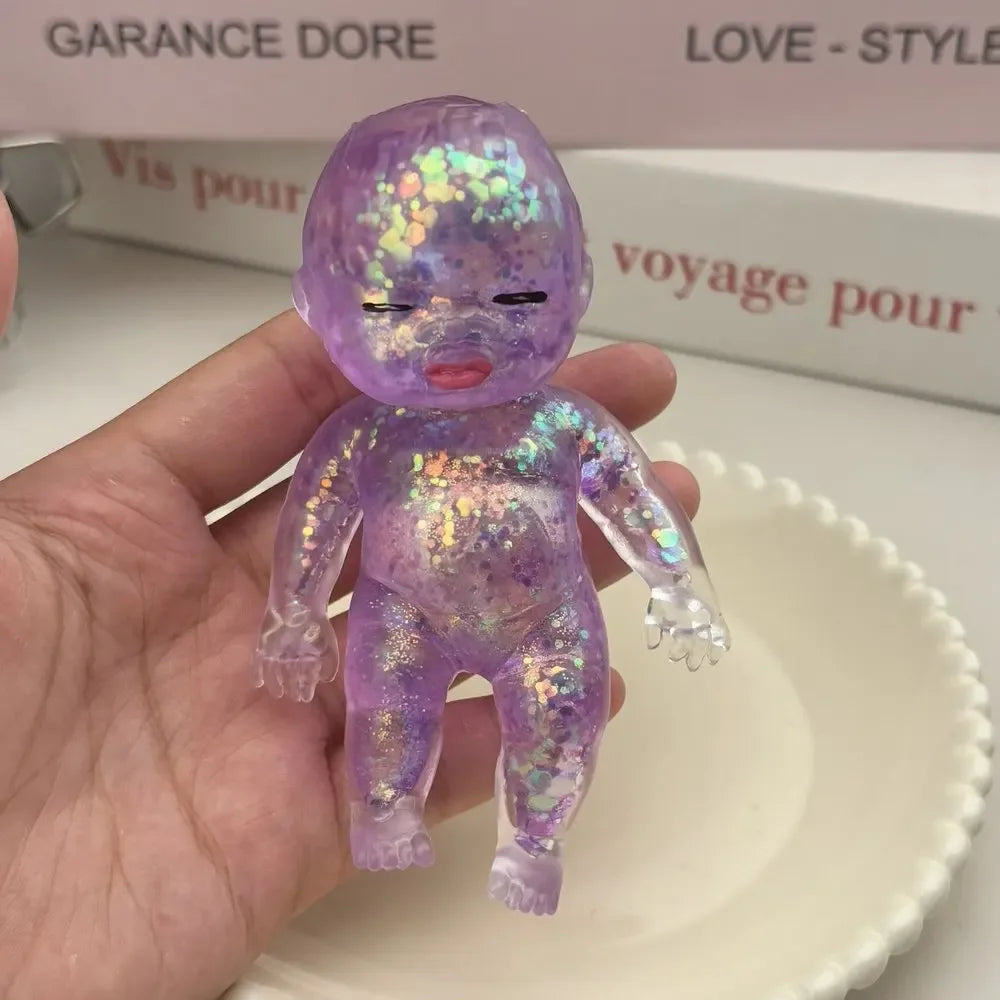 Squishy Maltose Sugar Baby Squeeze Toy Baby Stretchable Slow Rising Fidget Toy for Adults Stress Anxiety Relief Gifts Home Decor