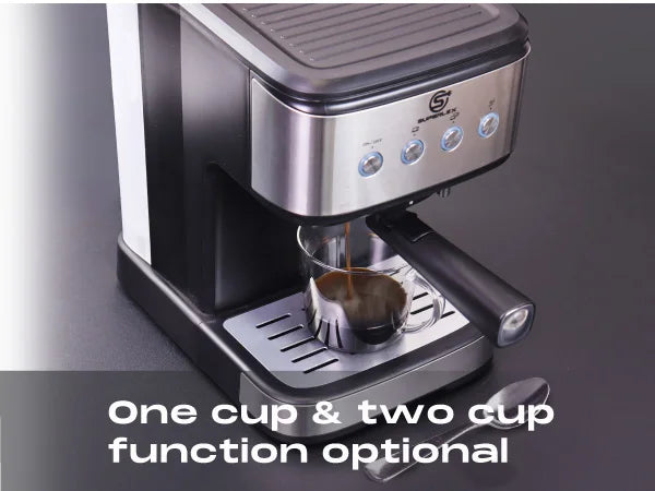 SUPERLEX Semi Automatic Italian Coffee Machine 1100W Pressure High-pressure Extraction and Milk Froth Two in One Coffee Machine