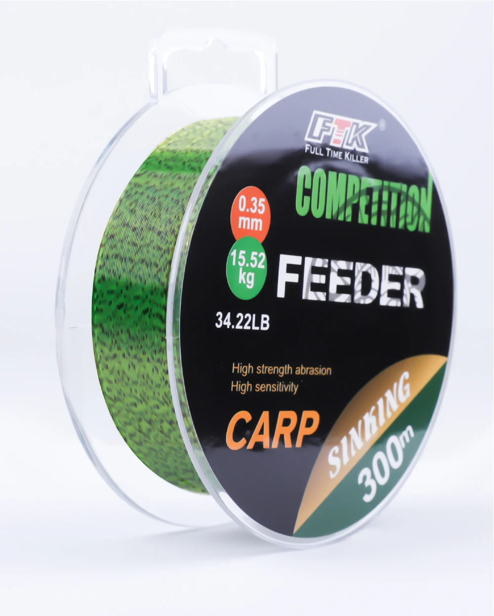 FTK 3D Invisible Carp Fishing Line Nylon150m/300m Super Strong Monofilament Fluorocarbon Tensile Spot Line for Pesca
