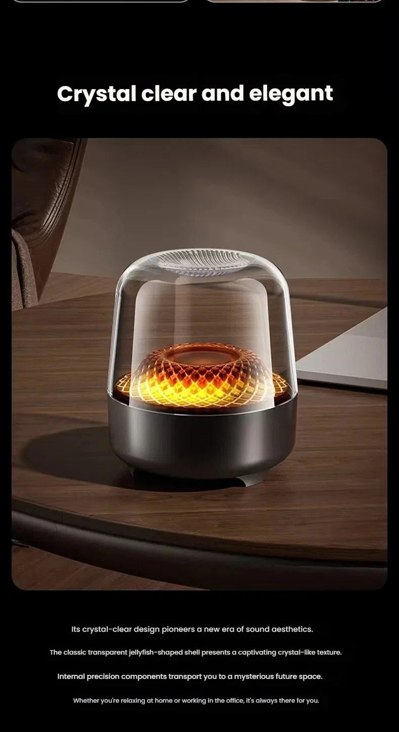 Glaze 5 Subwoofer Bluetooth 5.3 Audio Breathing Lamp Speakers Hi-Fi Acoustic Wireless Soundbar Portable Speaker for Home Theater