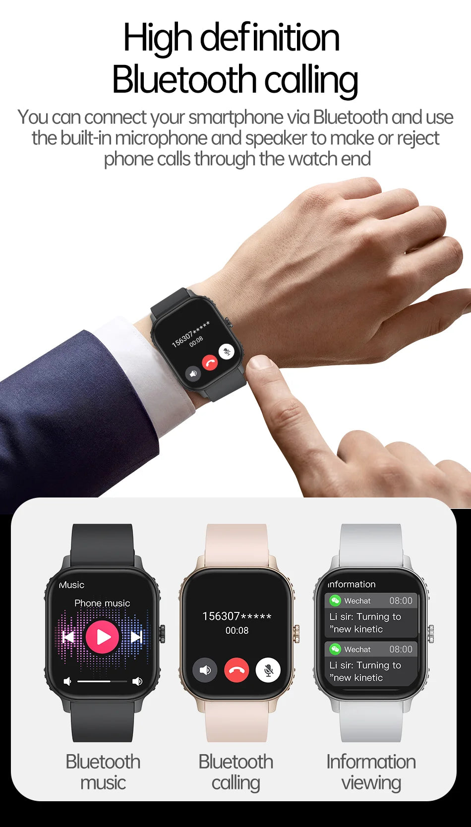 2026 2.04-inch Ultra Smart Watch For Men Women 1000mAh High Capacity Battery Outdoor Sports Fitness Health Monitoring Smartwatch