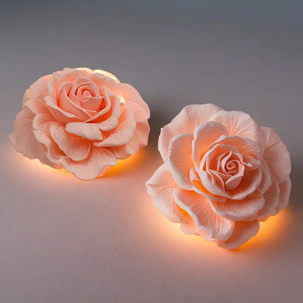 1-Cavity Rose Flower Mold - Non-Stick Silicone Mold for Candles, Soap, Plaster, and Aromatherapy - Easy to Demold, Reusable Floral Mold, Suitable for DIY Home Decor, Weddings, Parties - Suitable for Beginners and Professional