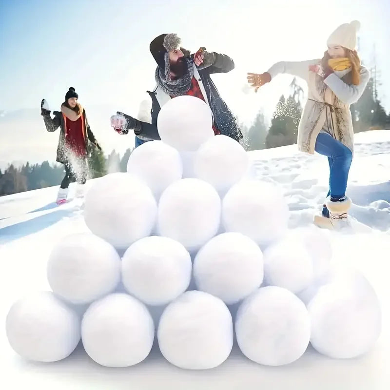 30Pcs Soft Fake Snow Balls White Plush Snow Balls Pendant Winter Indoor Outdoor Ornaments Christmas Party Home Decor
