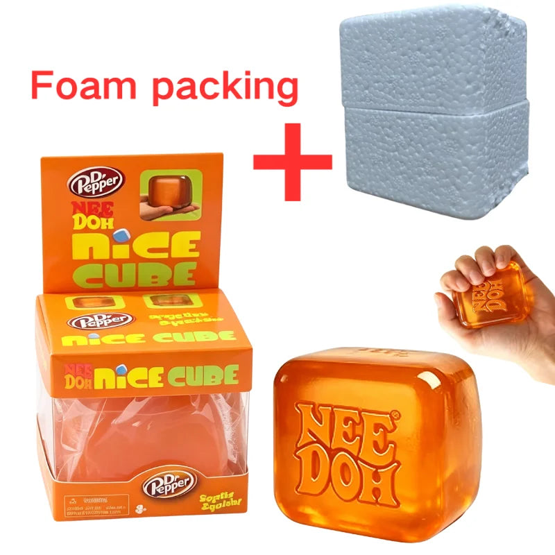 Nee DOH Model Soft Squishy Toy  Nice Cube Sensory Stress Reliever Fidget Tool for Anxiety for Adults & Kids Premium in Stock