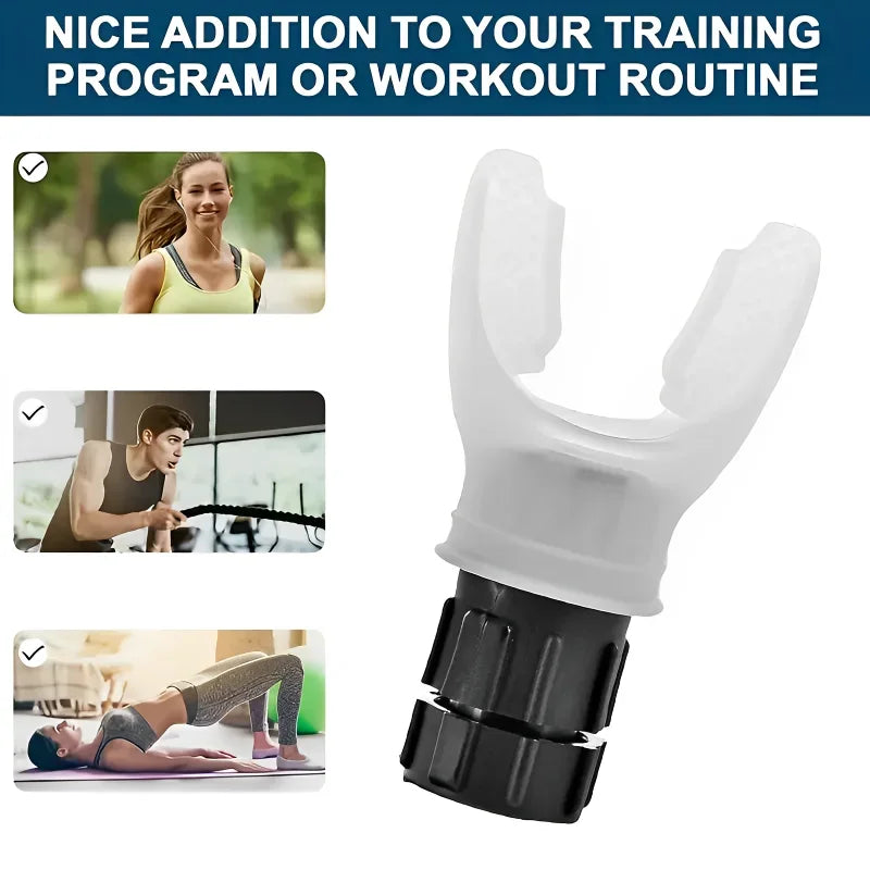 Portable Lung Breathing Exerciser - Adjustable Resistance Respiratory Trainer for Fitness and Rehabilitation
