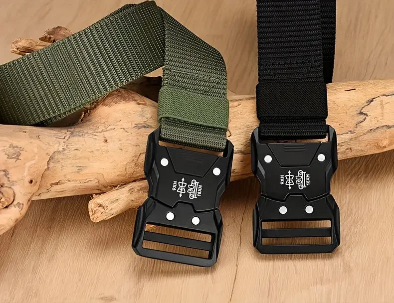 2PC Tactical Waist Belt - Durable Automatic Buckle, Perfect for Outdoor Adventures, Unisex Accessories for Men and Women