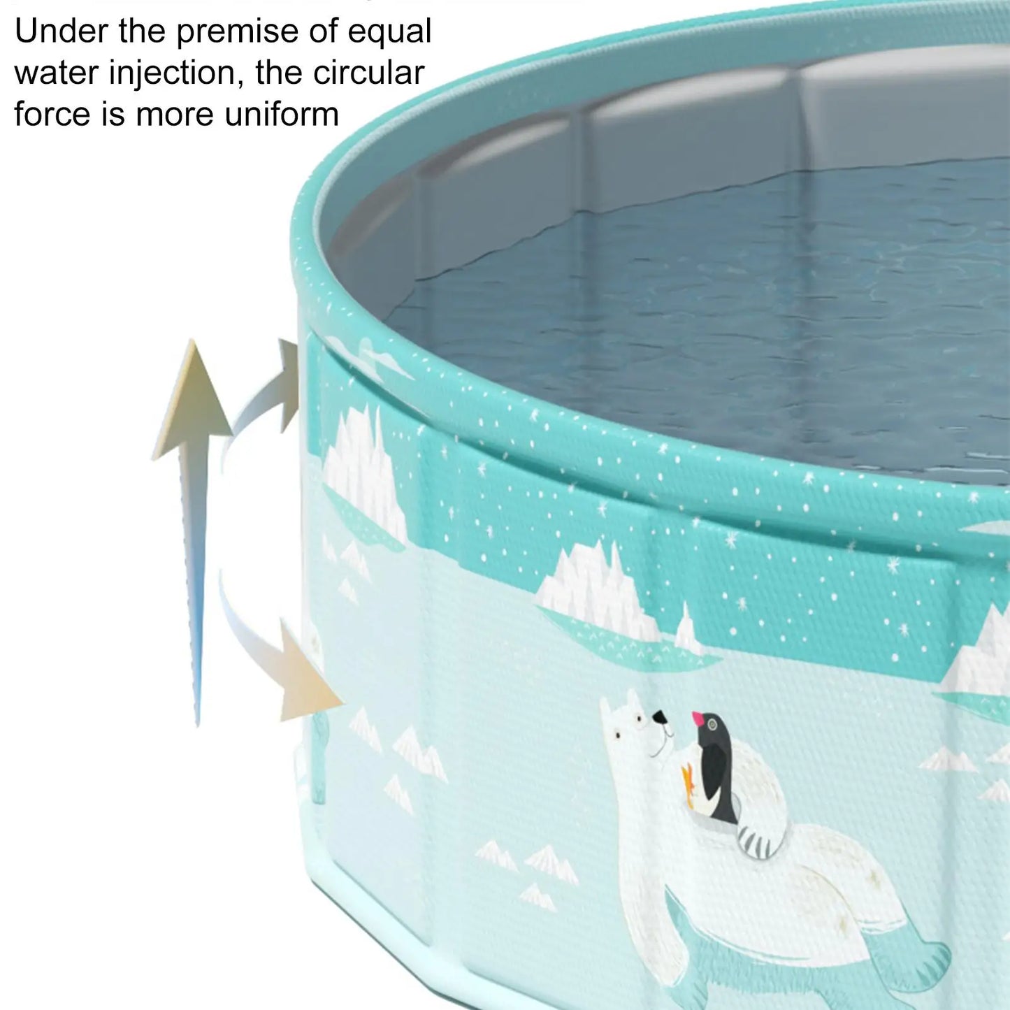 Non Inflatable Foldable Swimming Pool Foldable Frame Pool Summer Water Party Pool Pet Bathing Tub Fold Up Pool For Games Baby