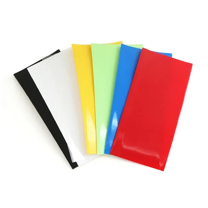 100Pcs Flat PVC Heat Shrink Tubing Tube For 18650 Battery Shrink Film Sleeve Shrink Film Self-Adhesive Insulator
