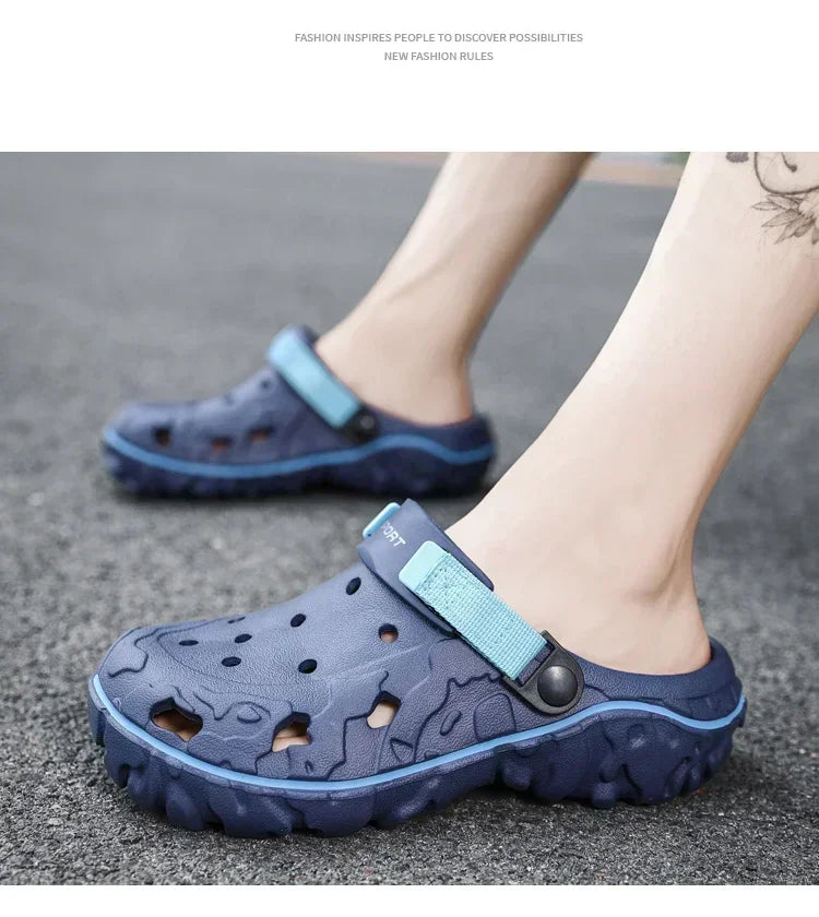 Factory Cheap EVA Men's Clogs Shoes Lightweight Wholesale Plastic Clog Men Beach Working Sandals with Men Clogs&Mules Big Size47