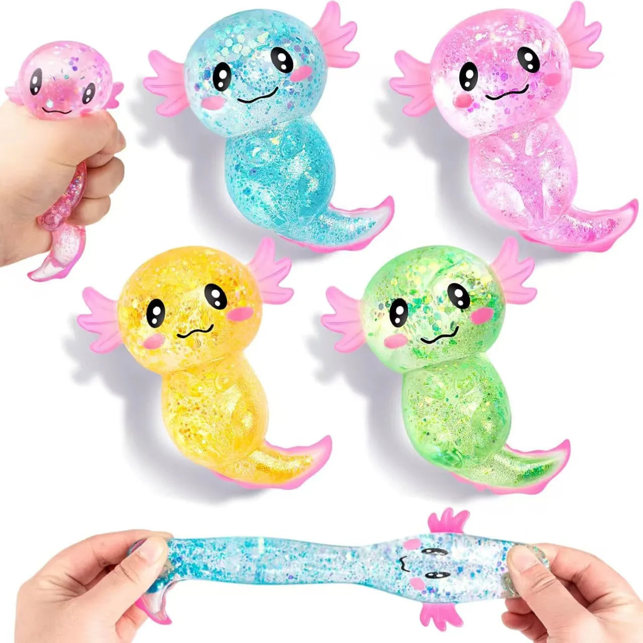 Blind Box Mystery Kawaii Cat Paw Mochi Squishy, Cube Simulated Food Fidget Toy, Cute Squeeze Foot Toy Antistress Stress-Relief