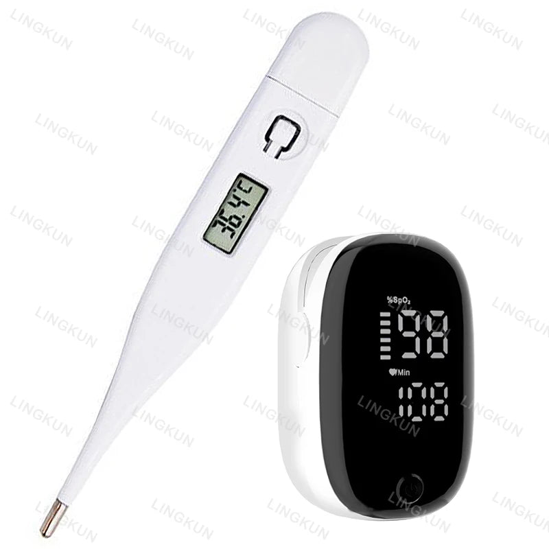 Household Thermometer Baby Adult Medical Ear Thermometer Digital Thermometer Fever Thermometer Pulse Oximeter Finger Medical
