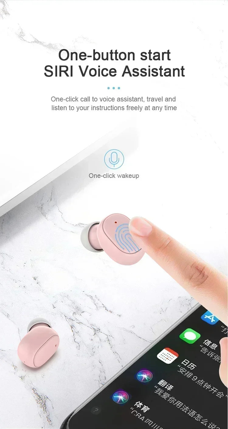 NEW A6S TWS Wireless Bluetooth Earphones sport Earbuds Fone Bluetooth Headset With Mic For Xiaomi Samsung Huawei smartphone