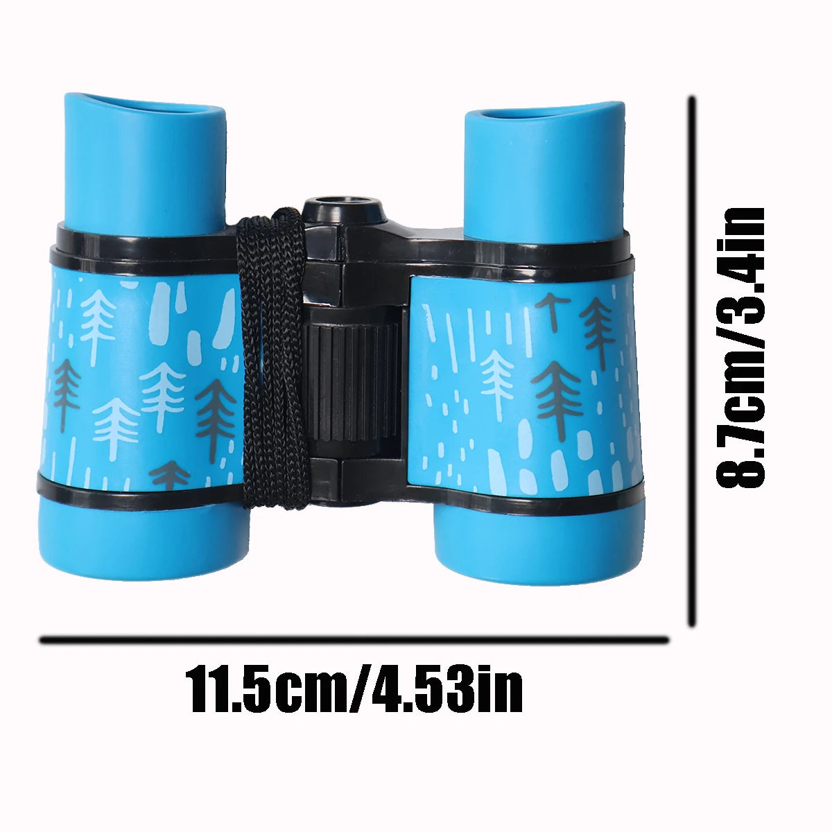 4x30 Binoculars Plastic Children Colorful Lightweight for Kids Contemporary Styling Compact Eyepiece Optical