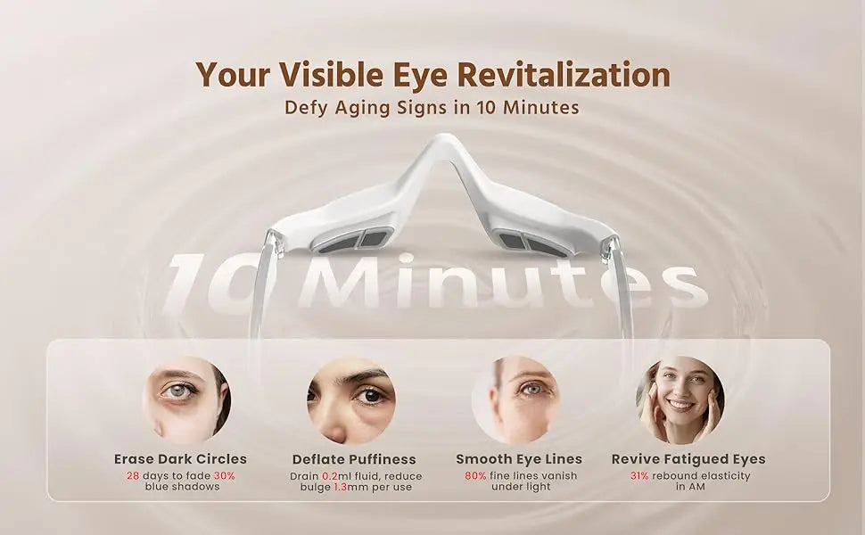 Eye Massager 3D Red Light EMS Eyes Relax Massager Fatigue Relief Lighten Dark Circles Smooth Eye Fine Line Beauty Eye CareDevice