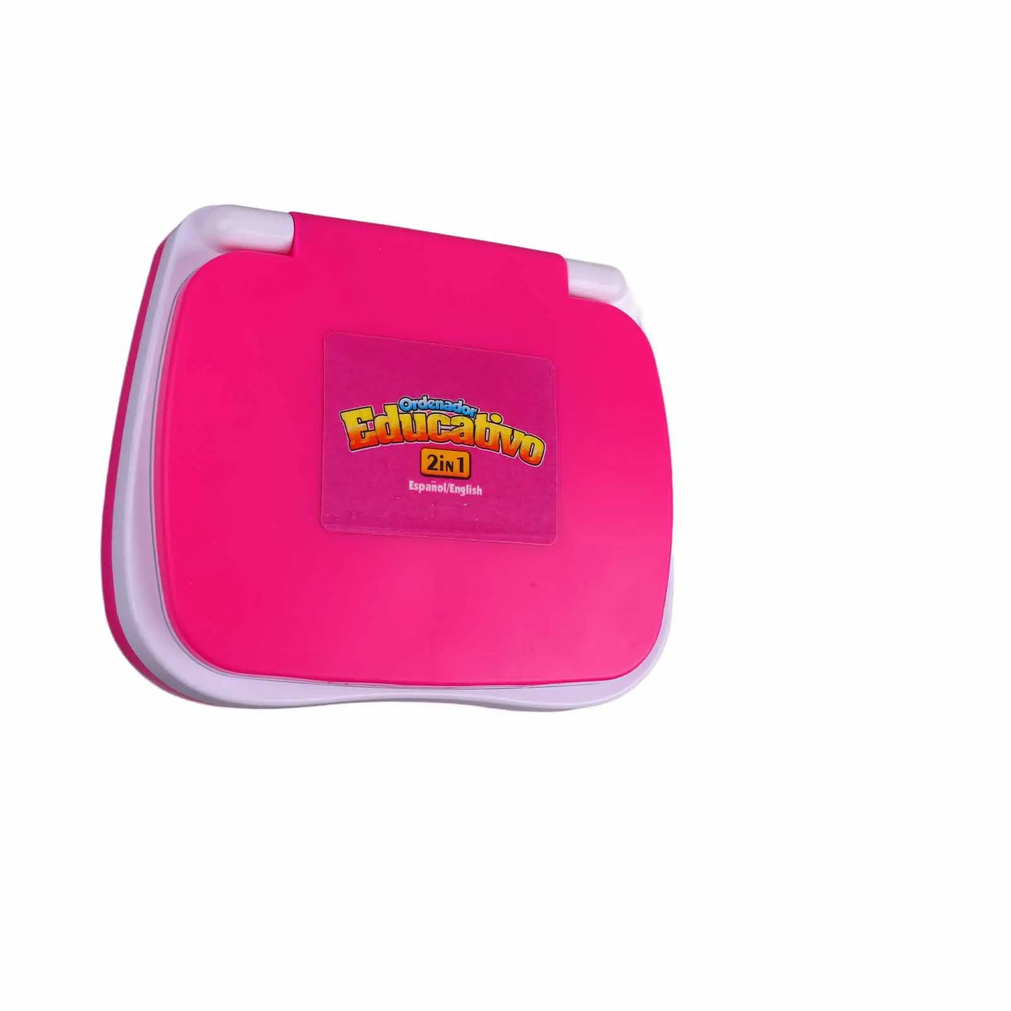 ZK40 Kids Learning Machine English Spanish Music Function Interactive Educational Laptop for Children Pink