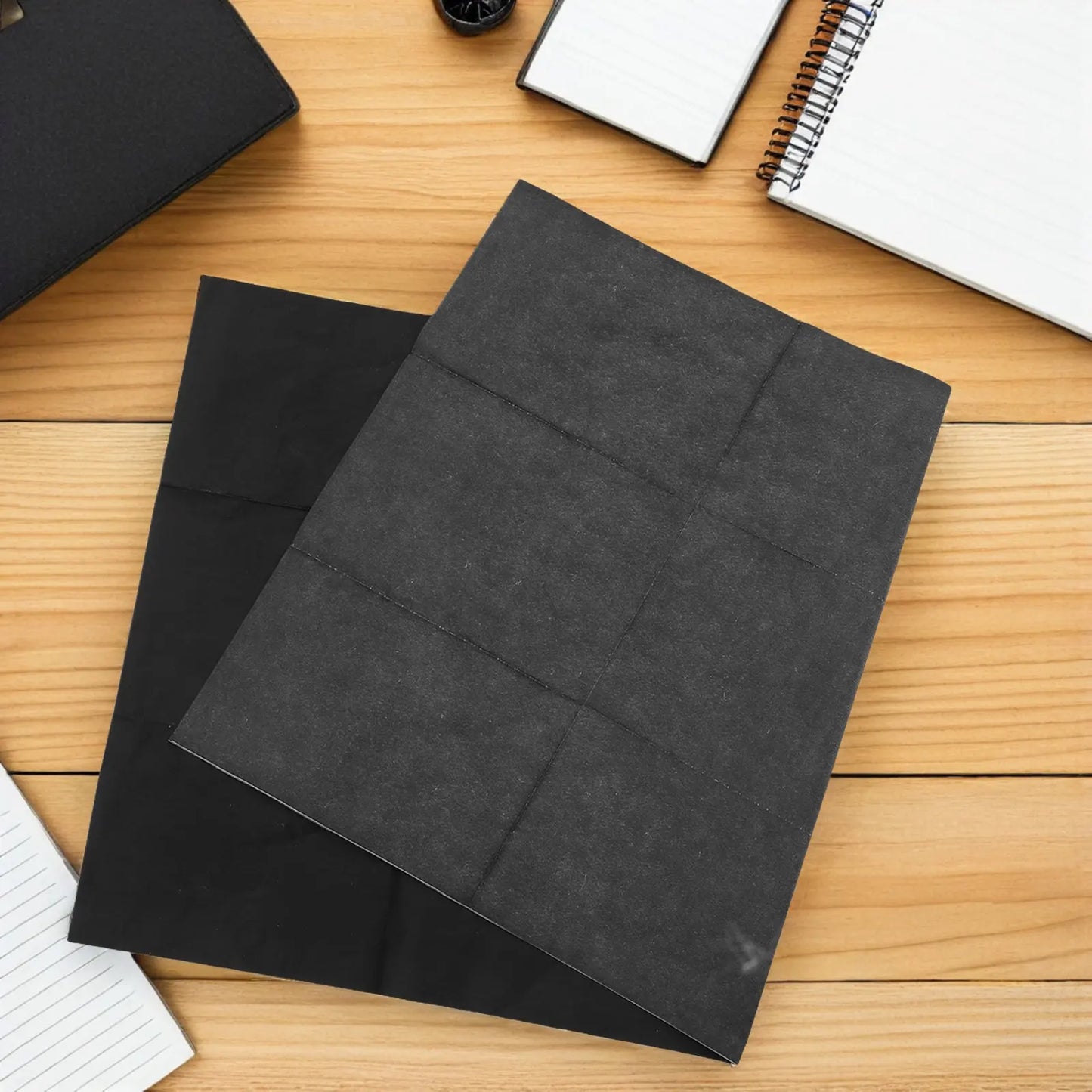 2pcs Black Transfer Reusable Tracing For Canvas Wood Fabric Black Carbon Transfer Tracing Paper Diy Art Craft Projects Copy