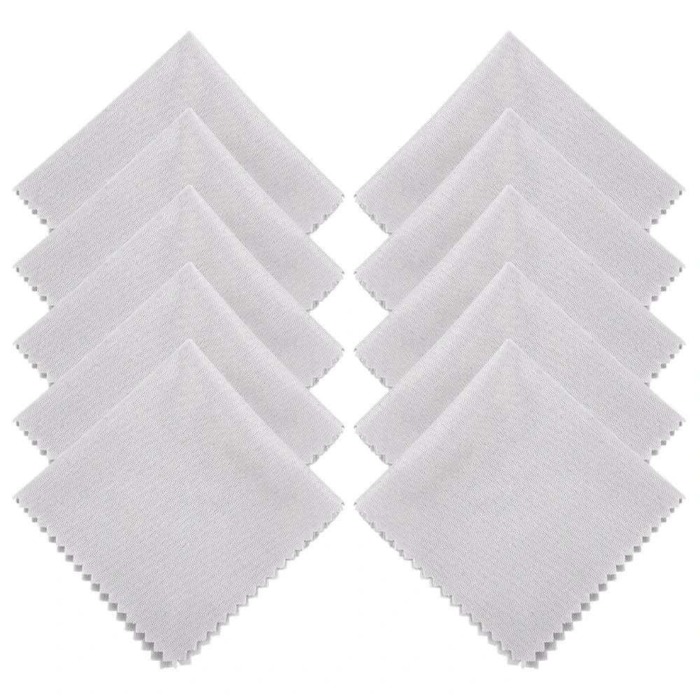 10Pcs Computer Cleaning Cloth Microfiber Camera Lens Glasses Cleaner TV Laptop Pad Tablet Phone Electronics Screen Wipes 14cm