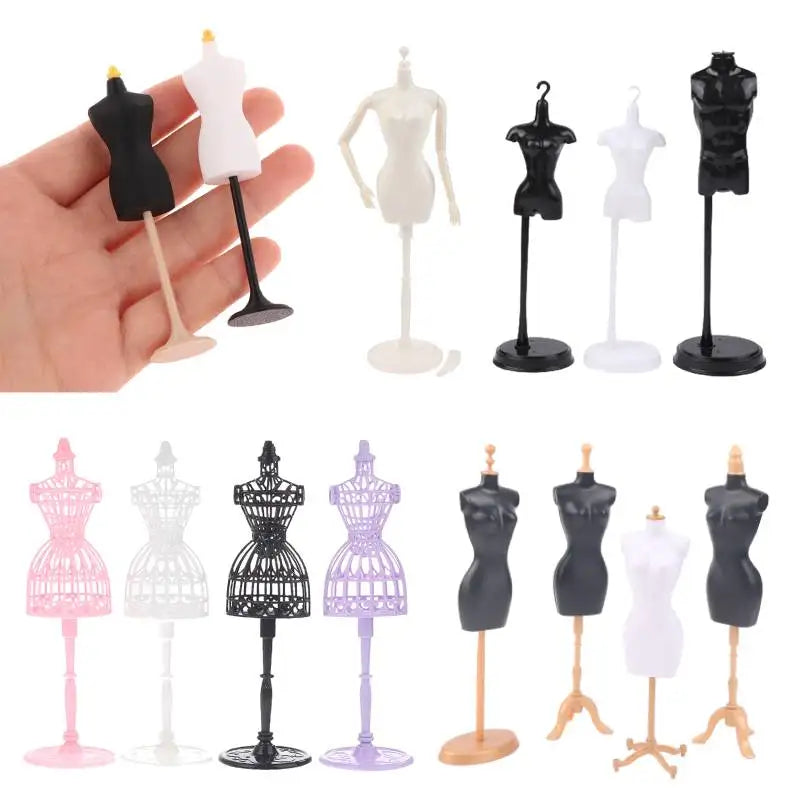 1/6 Doll Mannequin Coat Hanger Dollhouse Doll Skirt Support Wedding Mannequin Stand Humanoid Model Toy Doll Gown Display Form