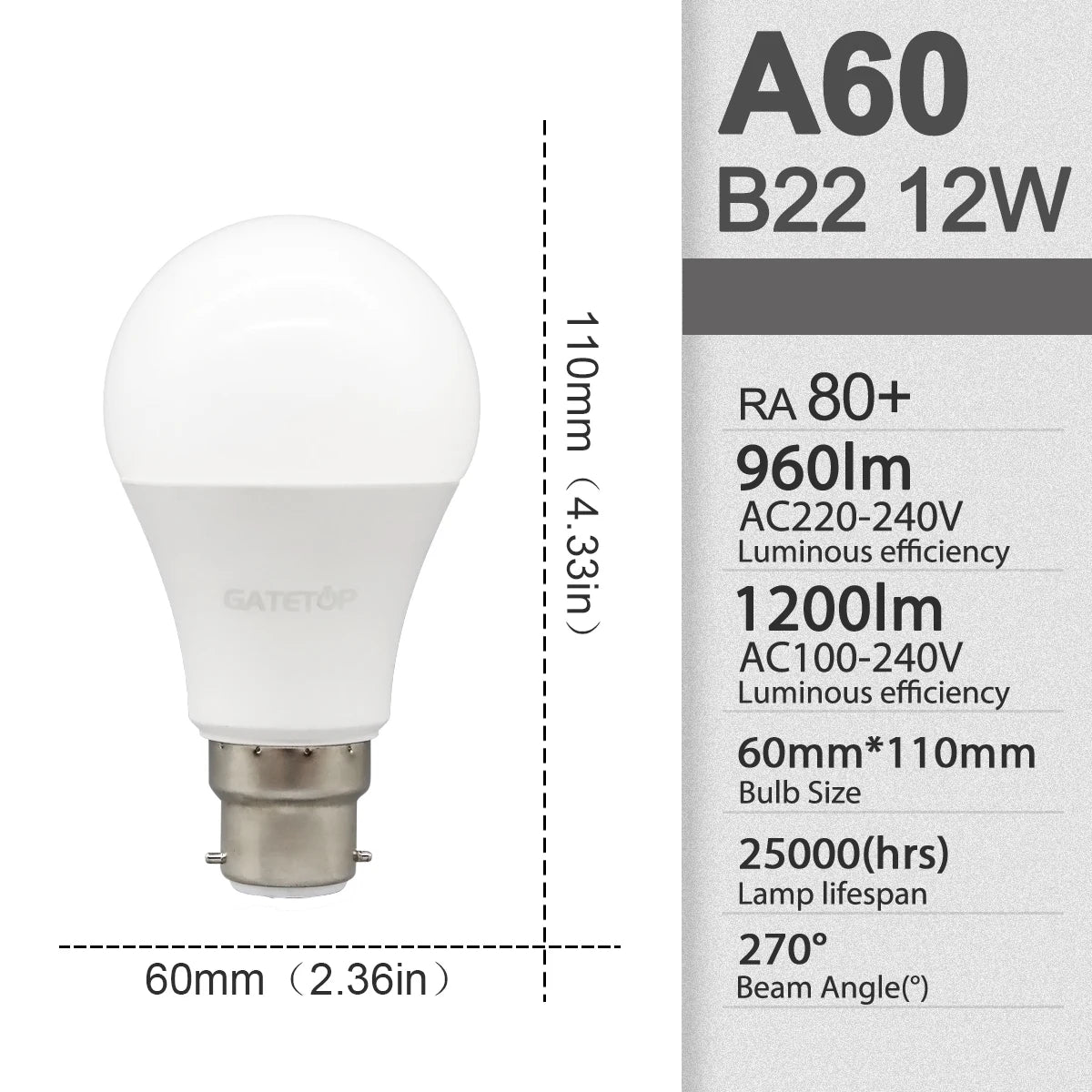 10Pack B22 LED bulb Lamp 220V 110V No flicker 8W 9W 12W 18W 24W Hight birght Warm lighting for home derection