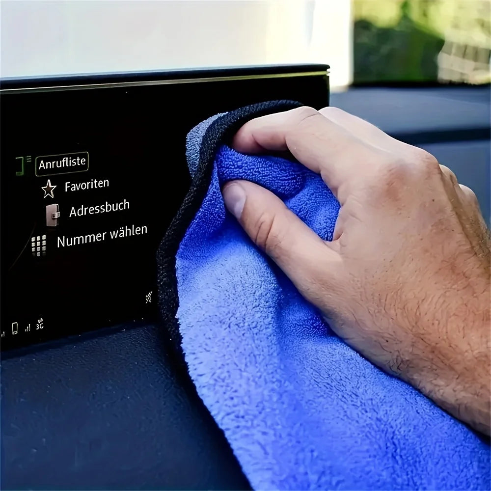 1-10pcs Microfiber Car Cleaning Towels Ultra Absorbent Car Drying Cloth Auto Detailing Washing Towel Father's Day Gift For Dad