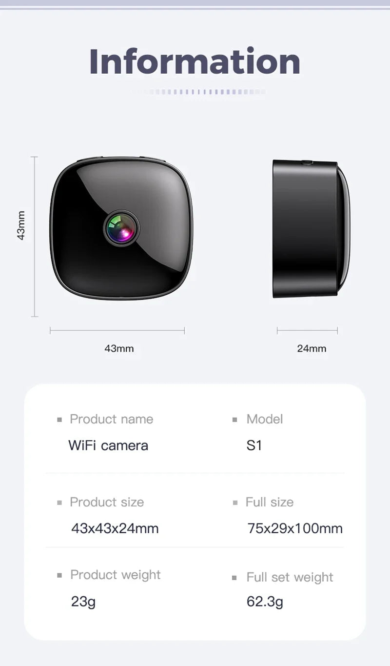 Lenovo Wifi Camera 6K HD Mini Camera Wireless Security Protection Remote Monitor Camcorders Video Surveillance Home Smart Camera