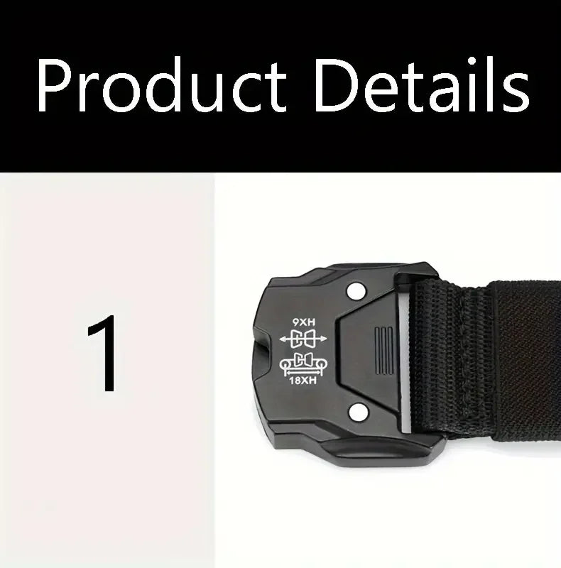 2PC Tactical Waist Belt - Durable Automatic Buckle, Perfect for Outdoor Adventures, Unisex Accessories for Men and Women