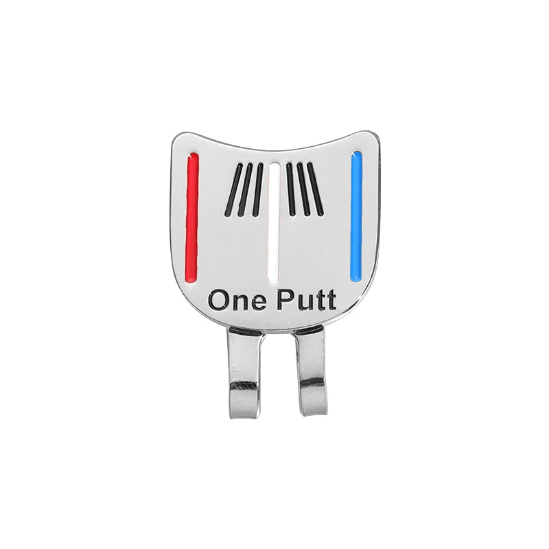 Magnetic Golf Ball Marker Hat Clips Funny Cartoon Print Accessories for Golf Cap Metal Decorative Jewelry Gift for Golf Lover
