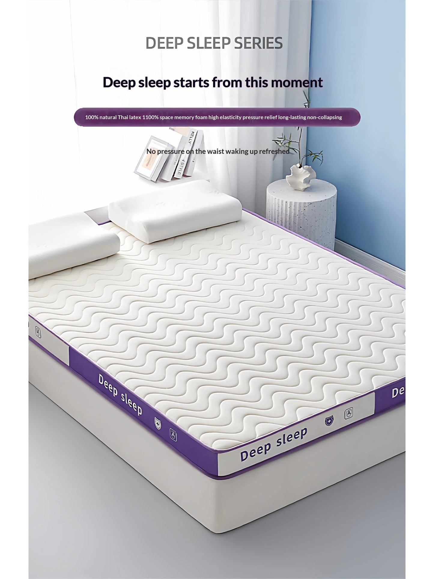 Filler latex non-full latex Foam Mattress King Queen Twin Cooling Gel Breathable Hypoallergenic Orthopedic Pressure